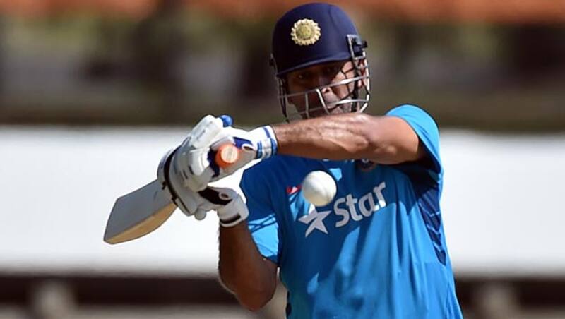 MS Dhoni was dismissed for a score of 5 in the 1st ODI against Bangladesh &copy; AFP (File Photo)