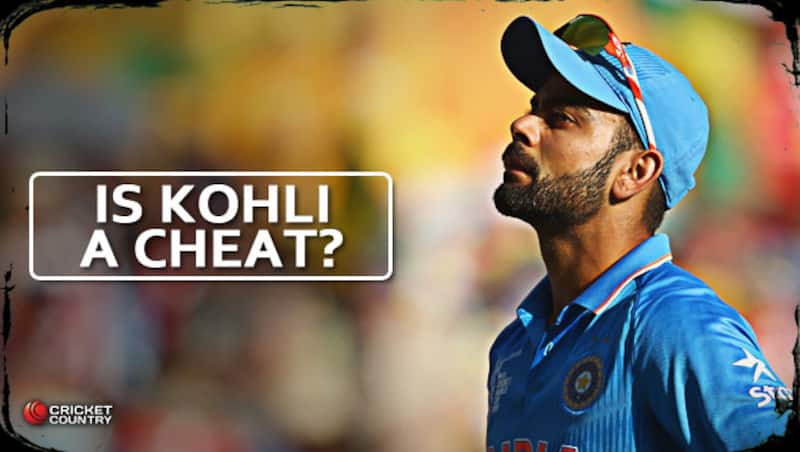 Kohli was miffed after being denied the catch &copy; Getty Images