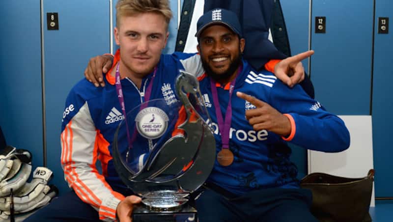 Jason Roy (left) and Adil Rashid are among the young cricketers introduced by England &Acirc;&copy; Getty Images