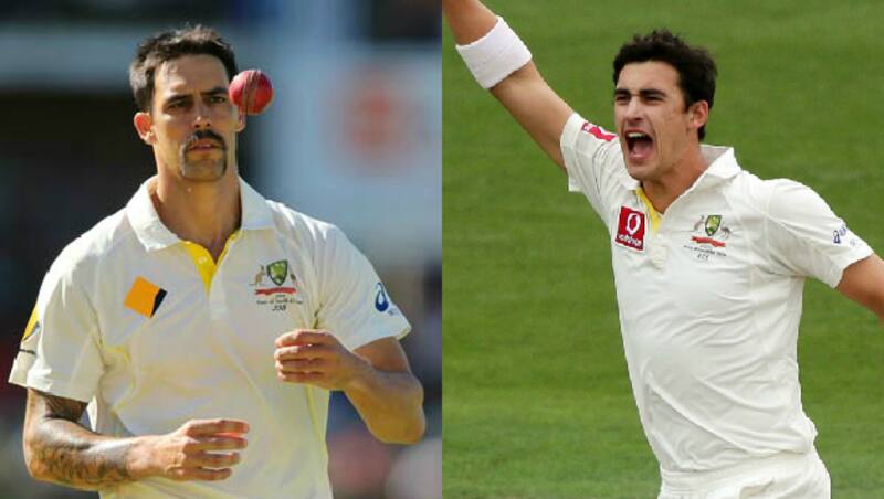 The two Mitchells: Johnson (left) and Starc &Acirc;&copy; Getty Images