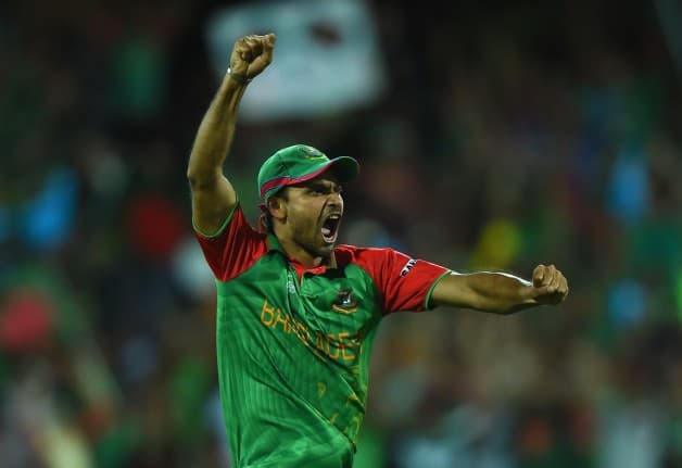 Mashrafe Mortaza led Bangladesh into their maiden World Cup quarter-finals © Getty Images