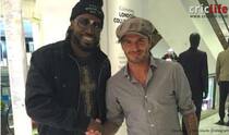 Chris Gayle meets David Beckham