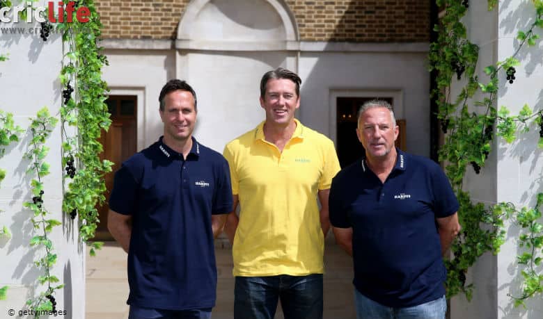 Vaughan, McGrath and Botham: Three Ashes legends captured in one frame