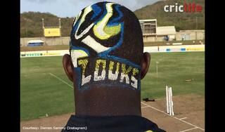 Funky Darren Sammy sports a “zoukerized” hair-cut