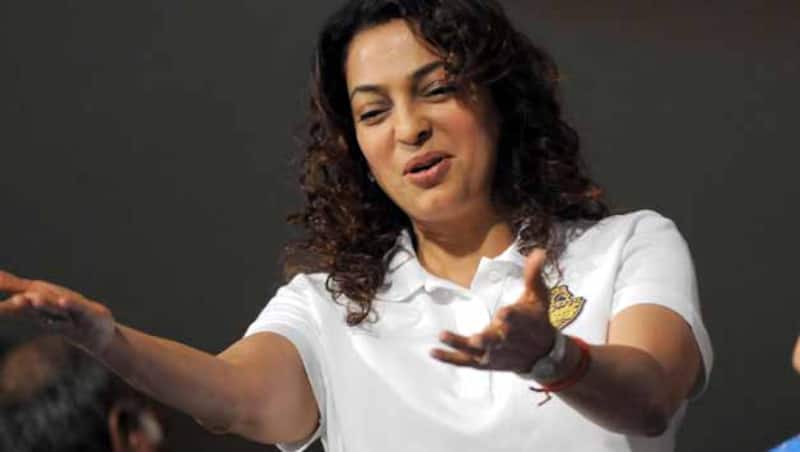 Juhi Chwala along with Jay Mehata co-owns the team with Shahrukh Khan © IANS