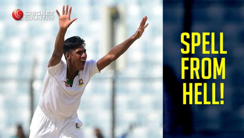 Mustafizur Rahman picked up four for 37 on Test debut &Acirc;&copy; AFP