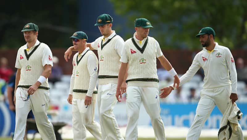 ast-medium bowler Mitchell Marsh led Australia's attack with four for 41 in 15 overs &copy; Getty Images