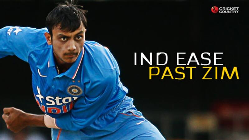 Akshar Patel was the pick of the Indian bowlers &Acirc;&copy; AFP
