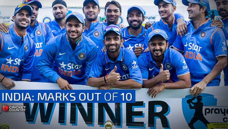 India whitewashed Zimbabwe in the 3-match ODI series &copy; AFP