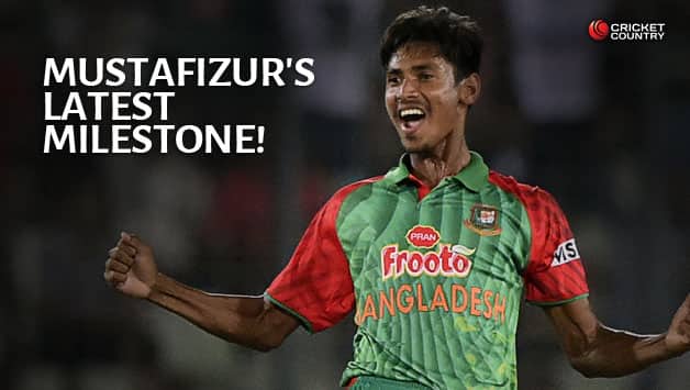 Mustafizur Rahman recorded figures of 5 for 50 in his ODI debut © AFP