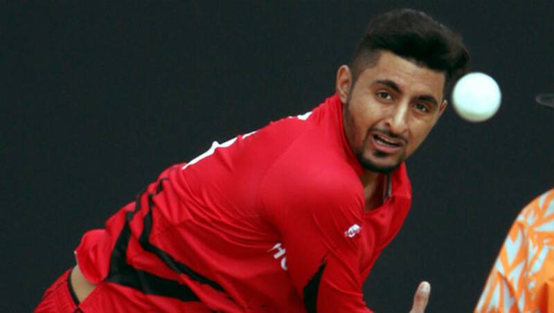 Nizakat Khan recorded figures of 1 for 10 in the match against Nepal, after which his bowling action was reported &Acirc;&copy; Getty Images