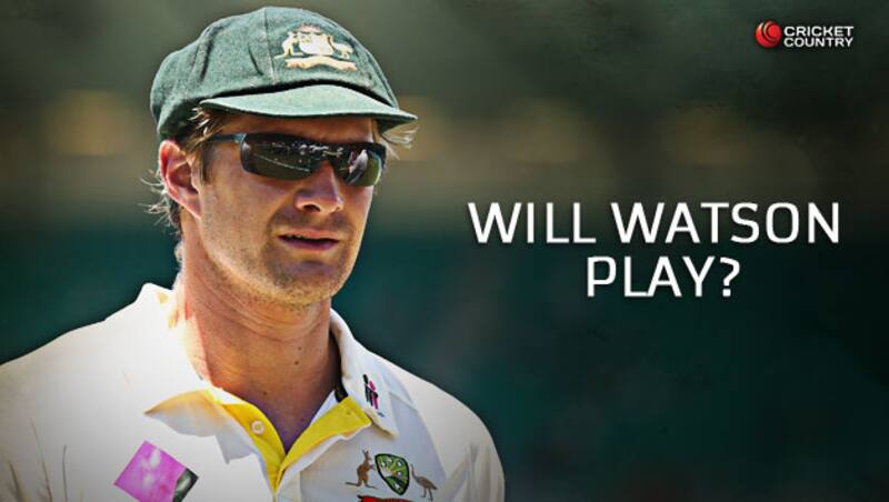 Shane Watson (Above) may be replaced by all-rounder Mitchell Marsh &Acirc;&copy; Getty Images