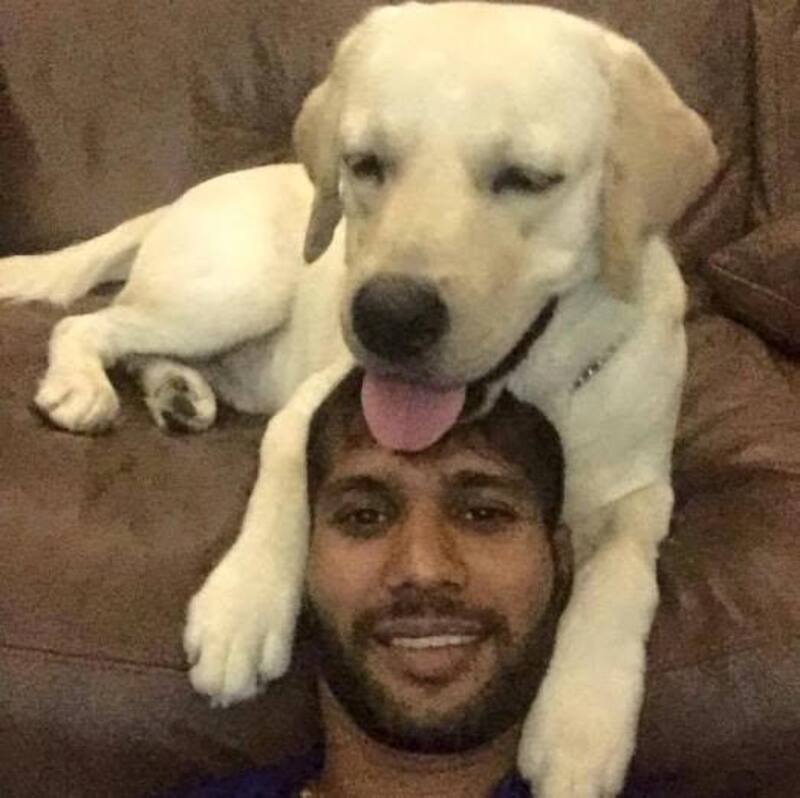 Ashok Dinda's dog Fluffy is enjoying comfortable seat!