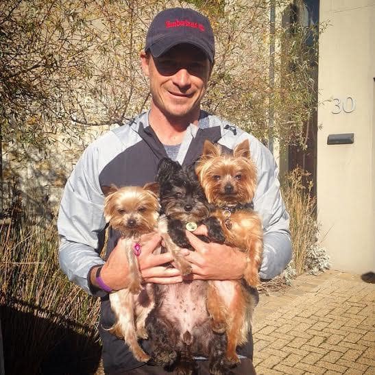Dale Steyn's hat-trick! The South African paceman smile says it all for his love for dogs.