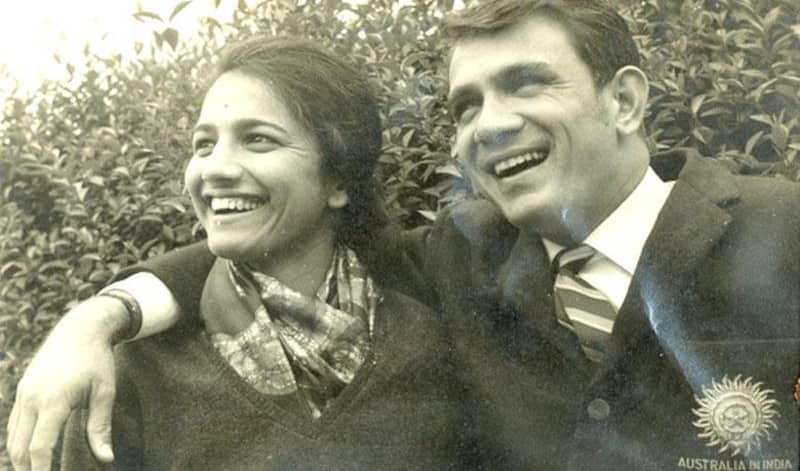 Nirupama Mankad (left) with her husband Ashok Mankad.