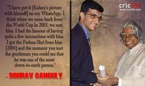 Guess whose picture Sourav Ganguly has put as his WhatsApp display image?