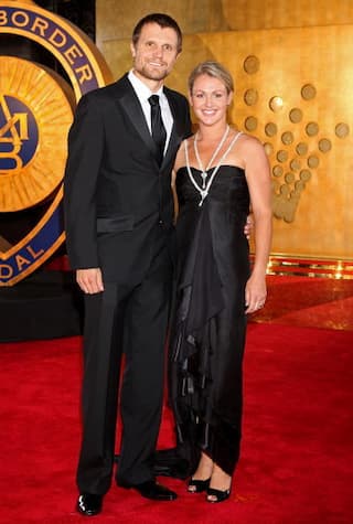 Dirk Nannes with his wife Erin