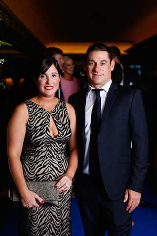 Nathan McCullum with his wife Vanessa