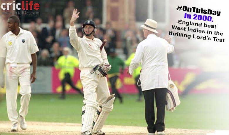 Dominic Cork’s day out at Lord’s; England pull off a thriller to level series against West Indies