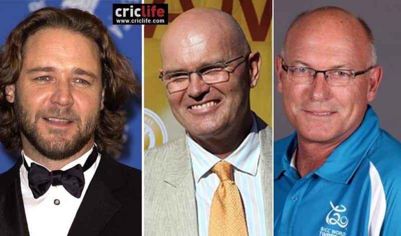 (From left): Russell Crowe, Martin Crowe and Jeff Crowe