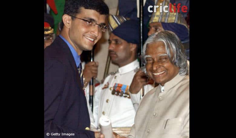 ‘Dr Kalam’s simplicity touched everyone’, says Sourav Ganguly