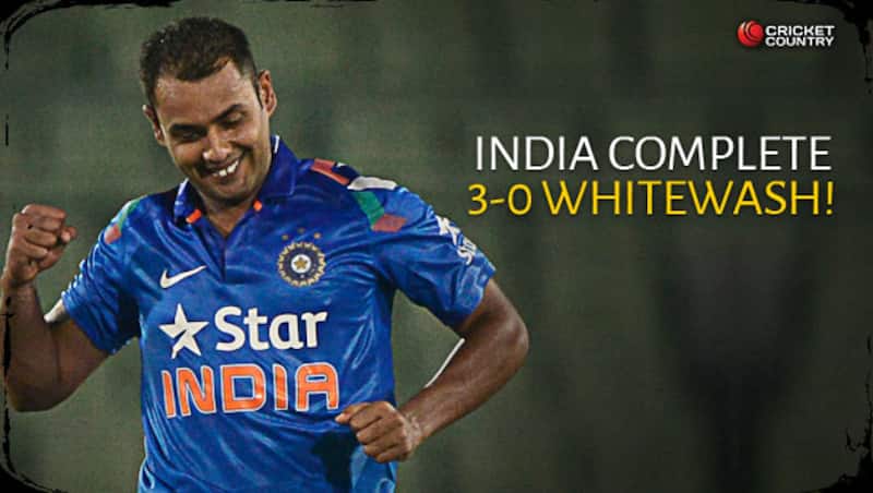 Stuart Binny finished with 3 for 55 &copy; AFP