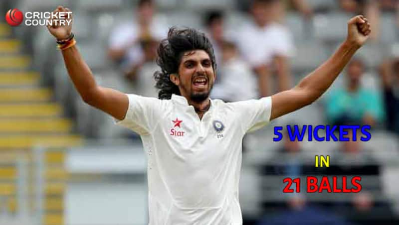 Ishnat Sharma has taken 5 wicket for 4 runs © Getty Images