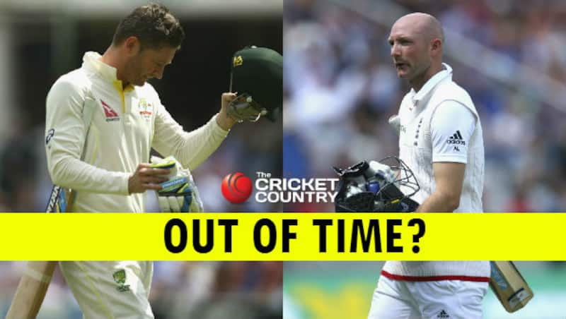Michael Clarke Adam Lyth out of time &Acirc;&copy; Getty Images