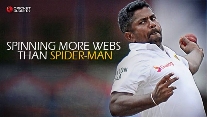 Rangana Herath is a Sri Lankan superhero! &Acirc;&copy; AFP