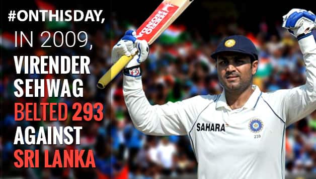 VIDEO: Virender Sehwag smashes 293 in Mumbai against Sri Lanka in 2009