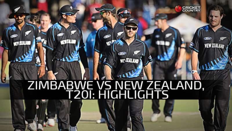 New Zealand (above) comfortably steered to yet another win over the minnows, Zimbabwe © Getty Images