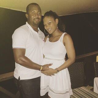 Dwayne Smith and wife Alyssa waiting for their new family member