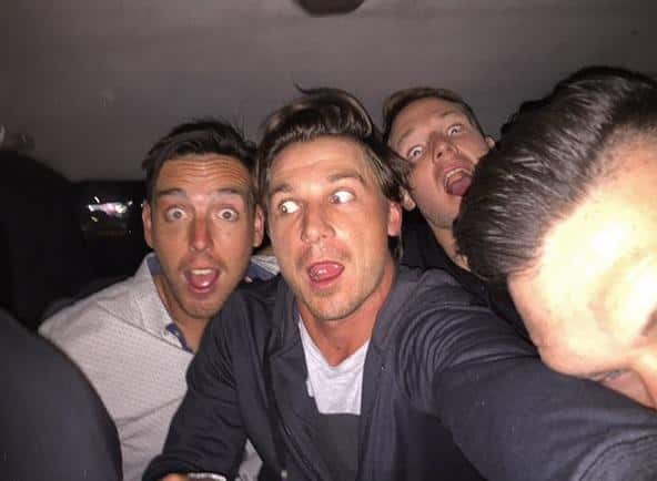Dale Steyn and colleagues celebrate their win with a ‘taxi selfie’
