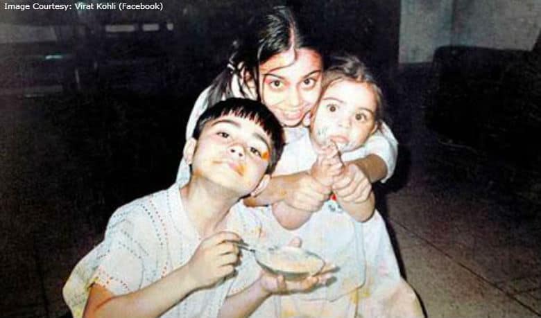 Virat Kohli shares an adorable childhood picture on Raksha Bandhan