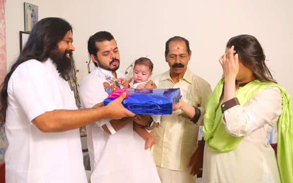 Sreesanth’s daughter named in a ceremony