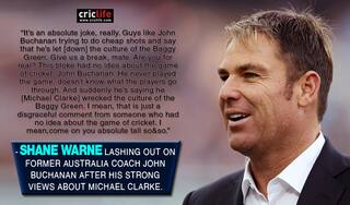 Shane Warne lashes out at John Buchanan over comment on Michael Clarke