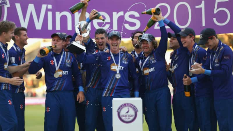 Gloucestershire (above) held their nerve to snatch a dramatic six-run victory over Surrey at Lord's on Saturday &Acirc;&copy; Getty Images