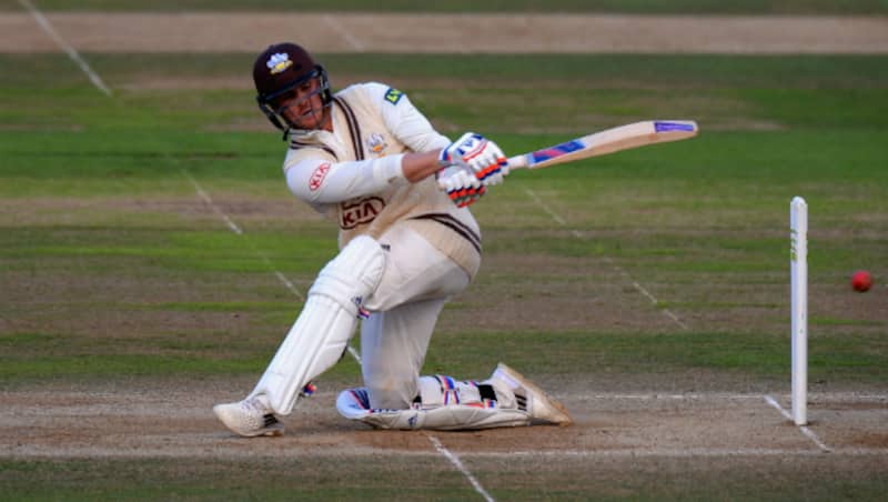 Jason Roy plays a shot during his innings of 77 off 35 balls © Getty Images