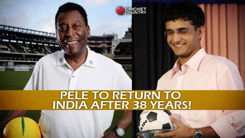 Pele (Left) will be in Kolkata and Delhi and will meet Sourav Ganguly during his stay here &Acirc;&copy; Getty Imsges