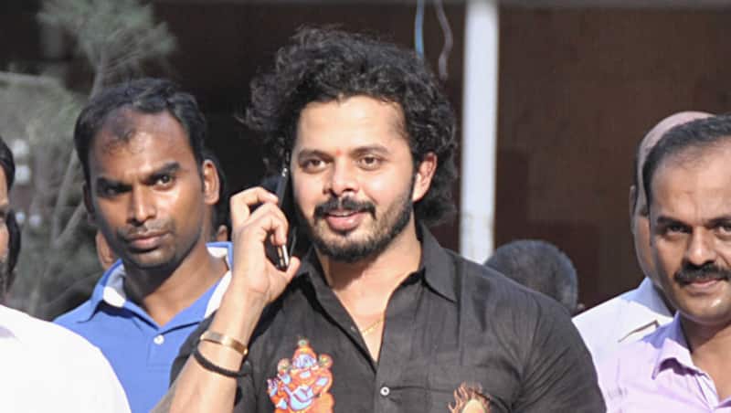 S Sreesanth, one of the three accused, reacts after the spot-fixing trio were cleared of their charges © IANS