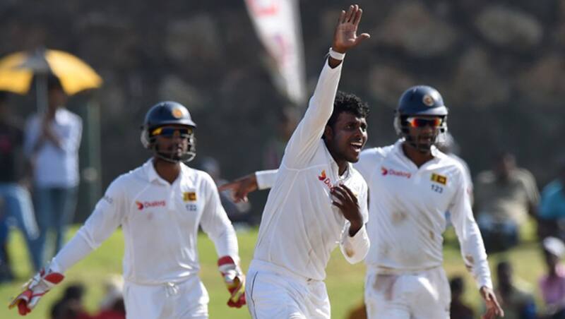 Tharindu Kaushal is allowed to continue bowling in international cricket until the test results are known &Acirc;&copy; AFP