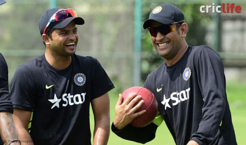 dhoni raina