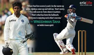 How Ajinkya Rahane helped Wriddhiman Saha get over the practice game disappointment!