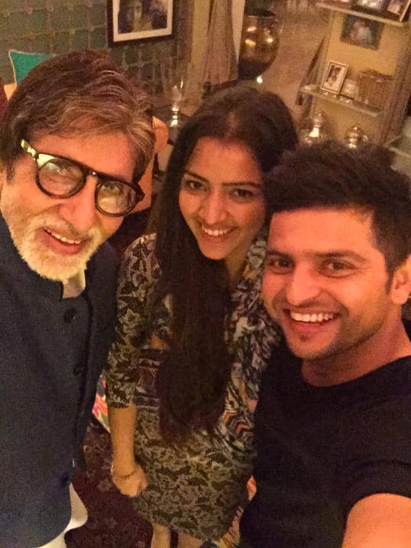 Photos: Suresh Raina in ‘awe’ after Amitabh Bachchan-meet