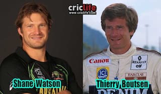 Shane Watson and Thierry Boutsen