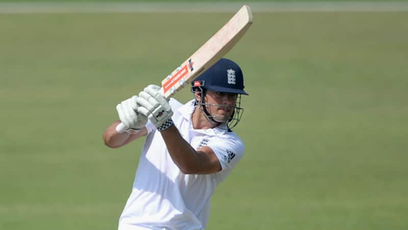 Alastair Cook played one of his best knocks in the first Test against Pakistan at Abu Dhabi &Acirc;&copy; Getty Images