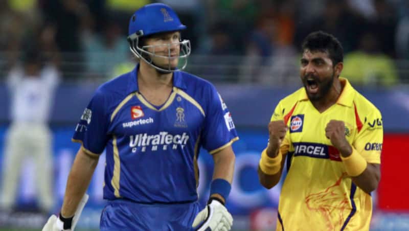Shane Watson (left) and Ravindra Jadeja, two of the more well-known players of Rajasthan Royals and Chennai Super Kings &copy; IANS