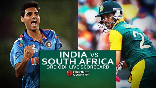 Live Cricket Scorecard: India vs South Africa 2015, 3rd ODI at Rajkot - Cricket Country