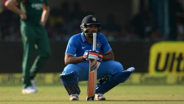 Another brilliant century by Rohit Sharma gone in vain © AFP