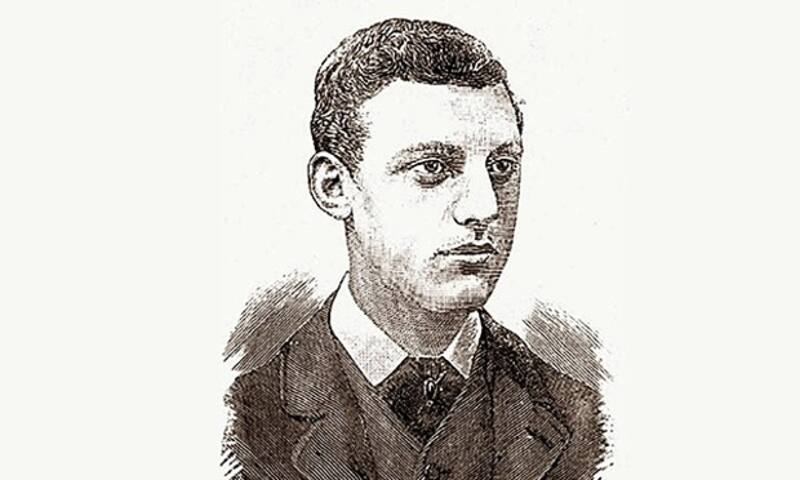 Monty Bowden. Picture Courtesy: Cricket: A Weekly Record of the Game (May 7, 1885)